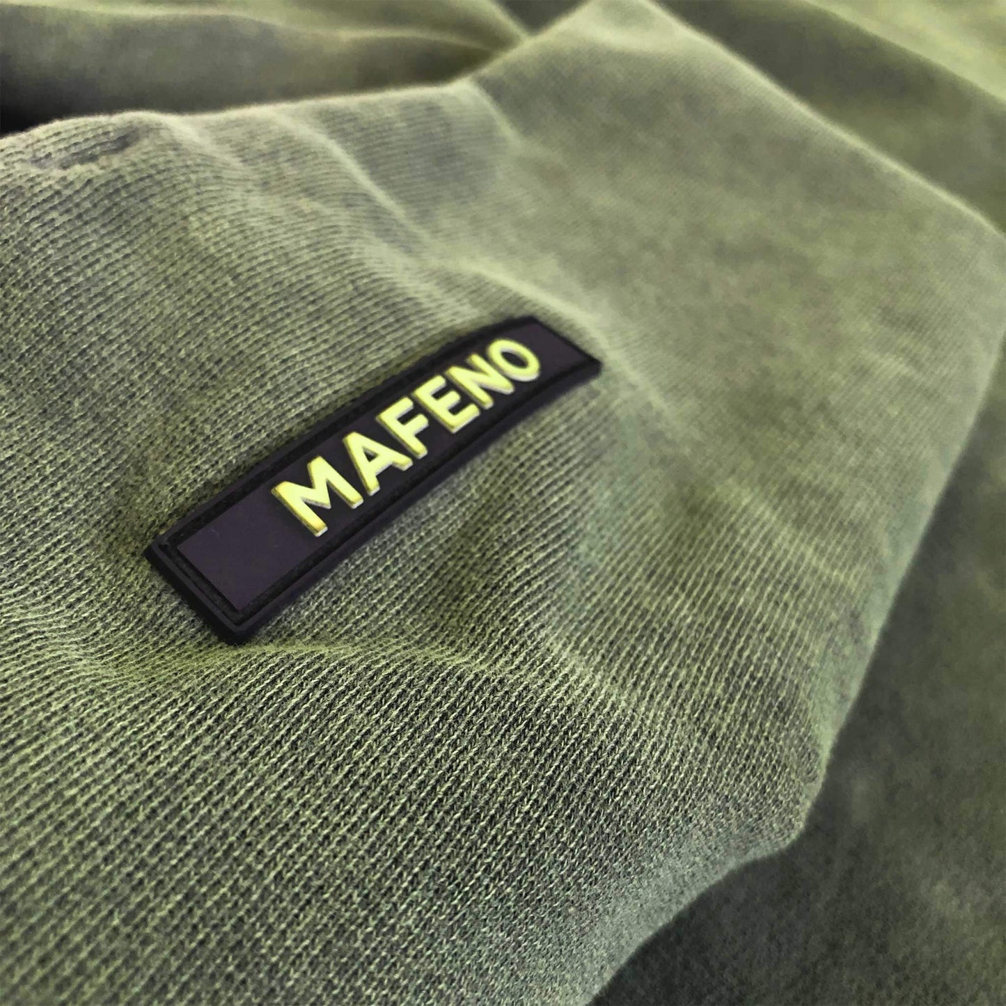 100% organic cotton clean slate hoodie military - detail