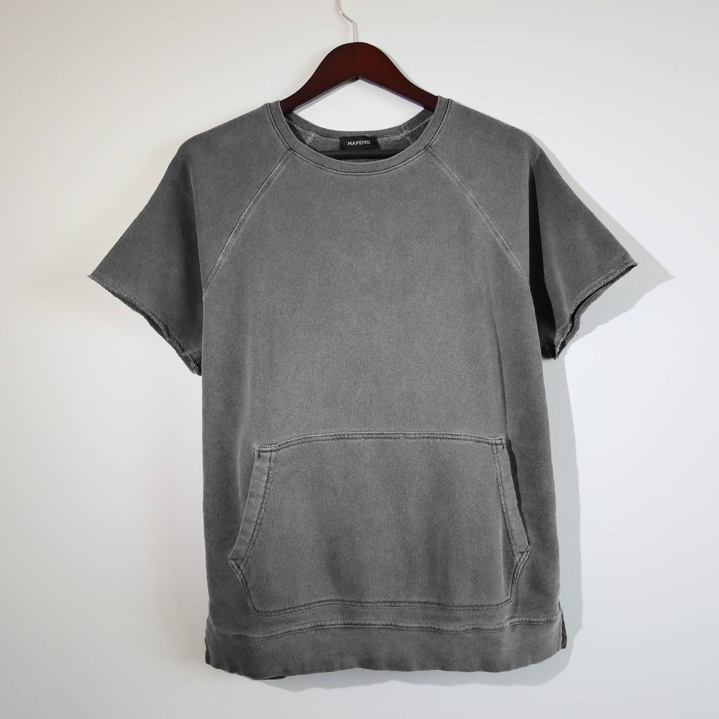 100% organic cotton revival sweatshirt tee graphite - front