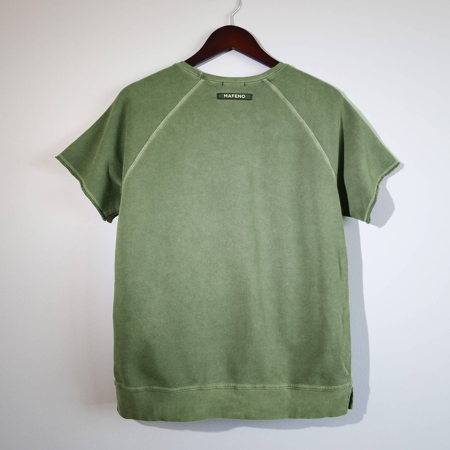 100% organic cotton revival sweatshirt tee military- back