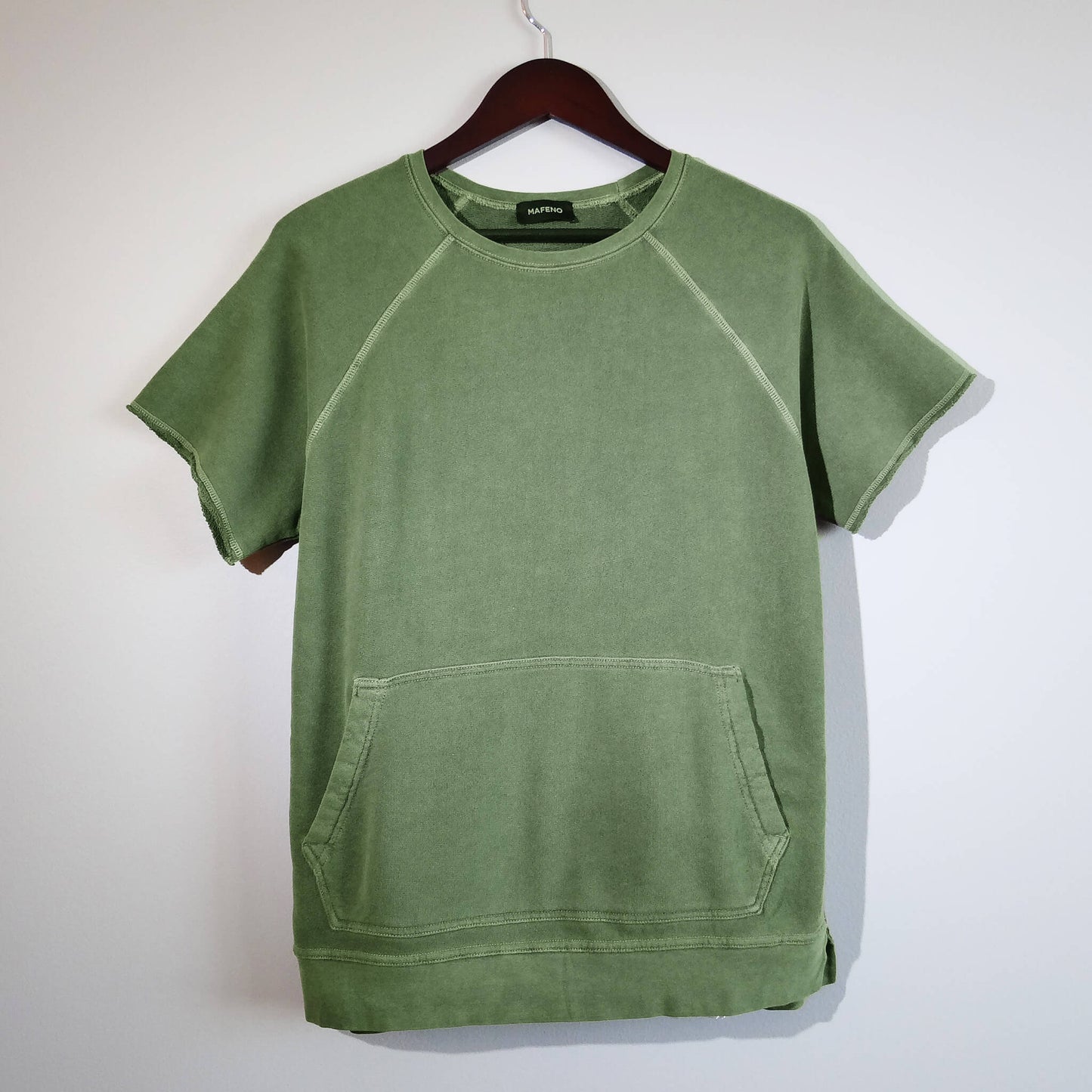 100% organic cotton revival sweatshirt tee military- front
